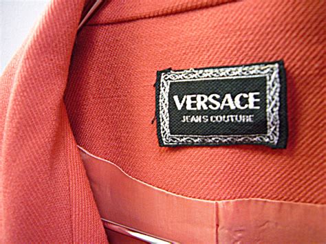 real versace shirt tag|versace clothing label.